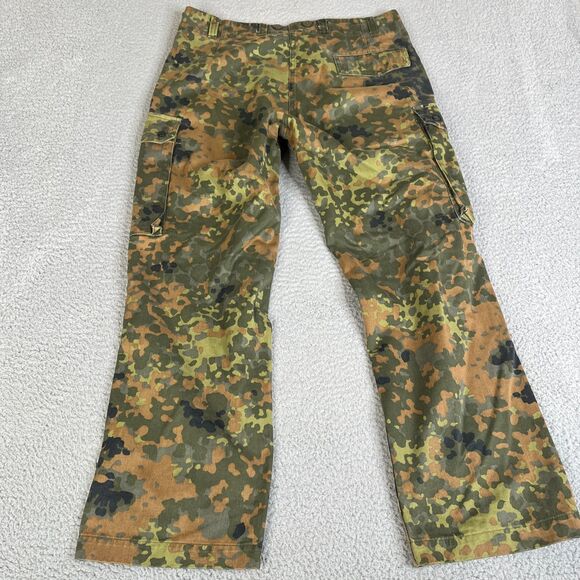 German DEU Scharrer German Army Pants Mens 34x29 Green Camo UGB LHBw 1004503 - Picture 2 of 11
